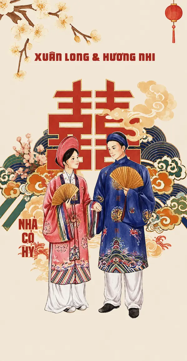 Mẫu Thiệp Hoa Mộc Hồng