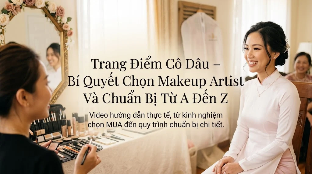 Trang Điểm Cô Dâu – Bí Quyết Chọn Makeup Artist Và Chuẩn Bị Từ A Đến Z